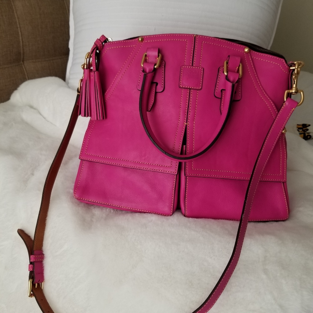 Dooney and Bourke Clayton satchel violet